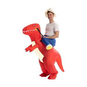 Ride on Red Dinosaur Inflatable Costume